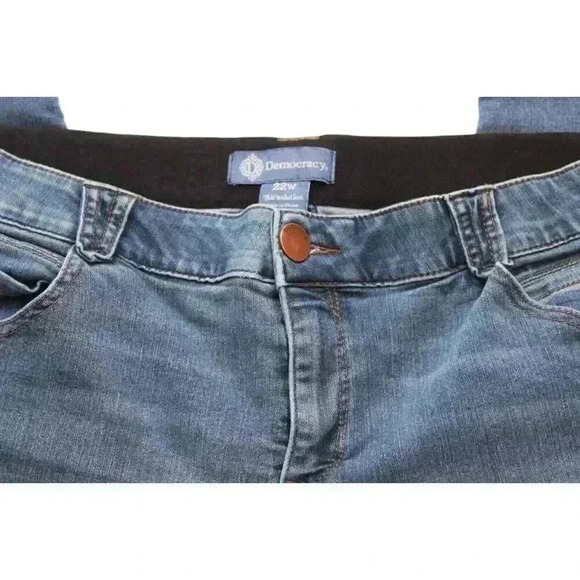 Democracy Ab Solution Jeans Size 22W Stretch Elastic Waist Comfort High Rise - Picture 11 of 12